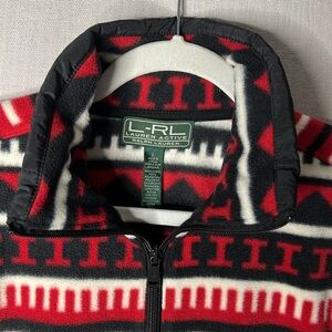 L-RL Active Ralph Lauren Aztec-Western Fleece Mix Media Outdoor Size L